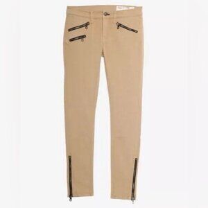 Rag & Bone FOR INTERMIX USA🇺🇸MADE Timmy Moto Zipper Pant Dark Khaki‎ Size 27